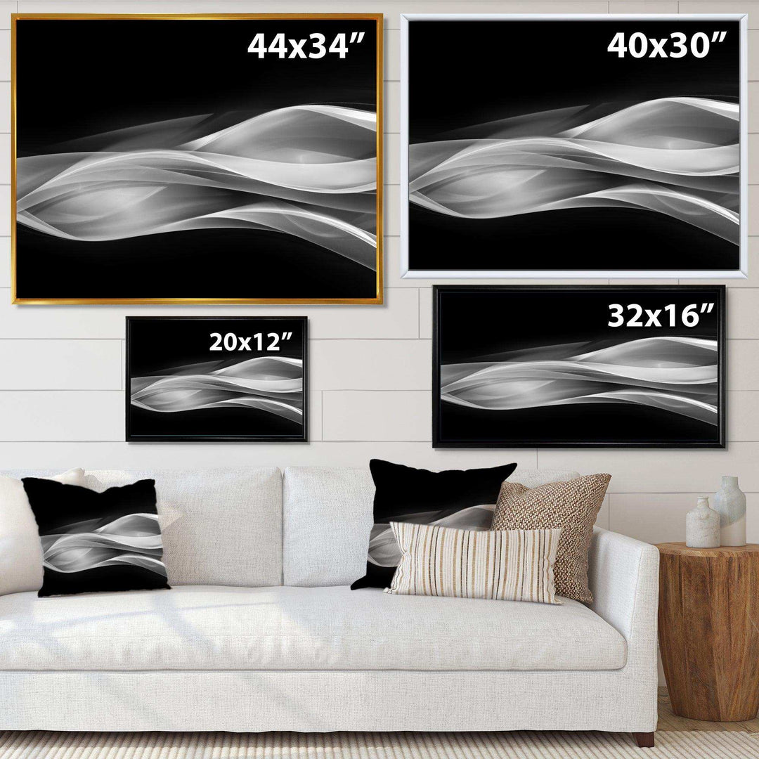 Glittering Silver Pattern - Modern Canvas Wall Art