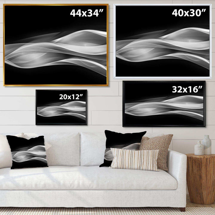 Glittering Silver Pattern - Modern Canvas Wall Art