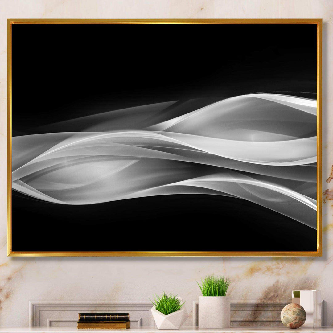 Glittering Silver Pattern - Modern Canvas Wall Art