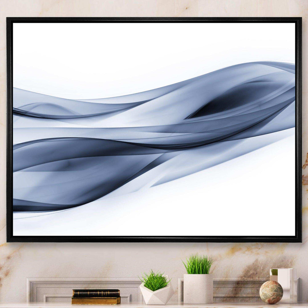 Glittering Light Blue Pattern - Modern Canvas Wall Art