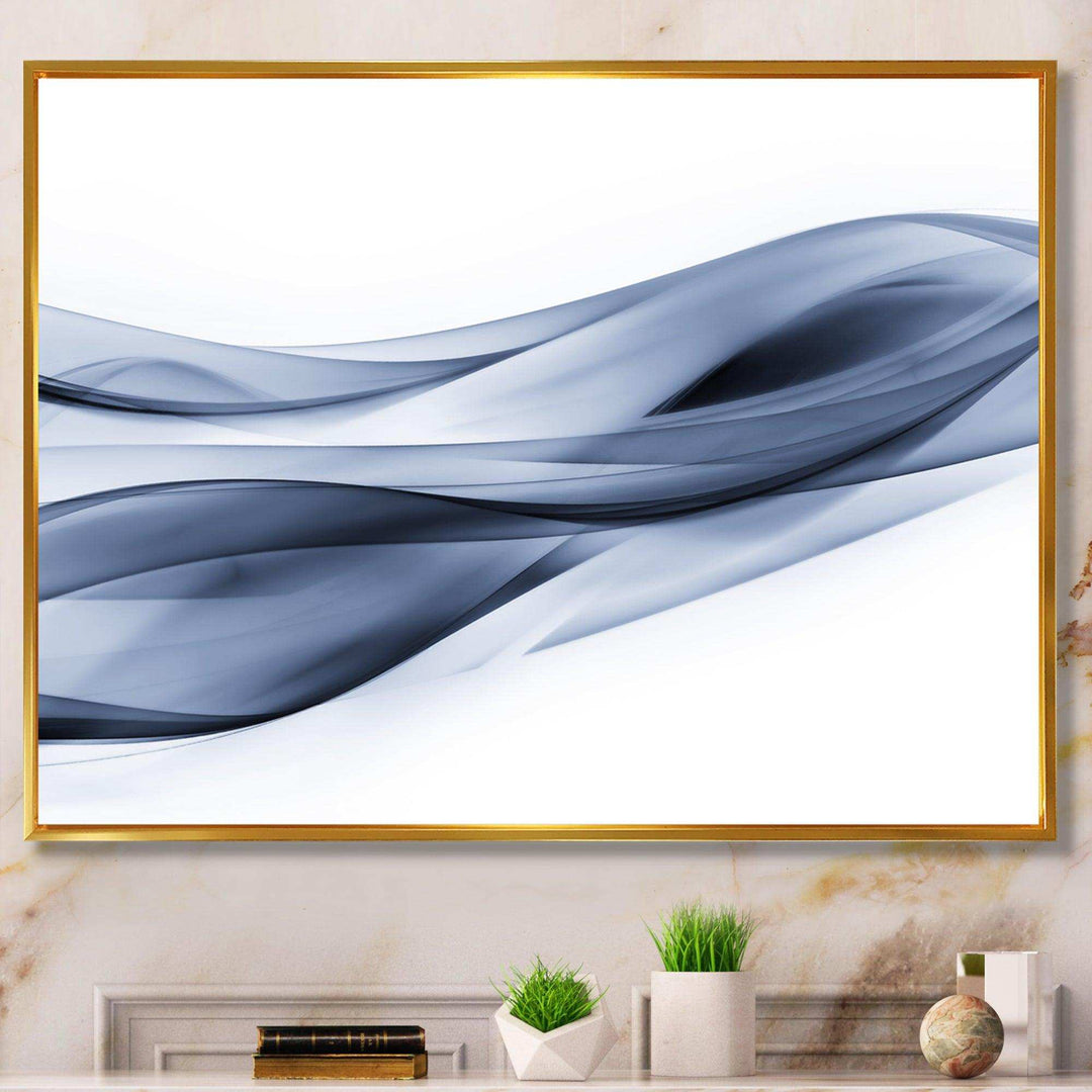Glittering Light Blue Pattern - Modern Canvas Wall Art
