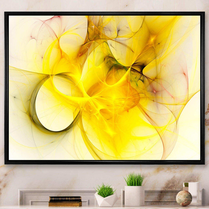 Light Yellow Nebula Star - Modern Wall Art Prints