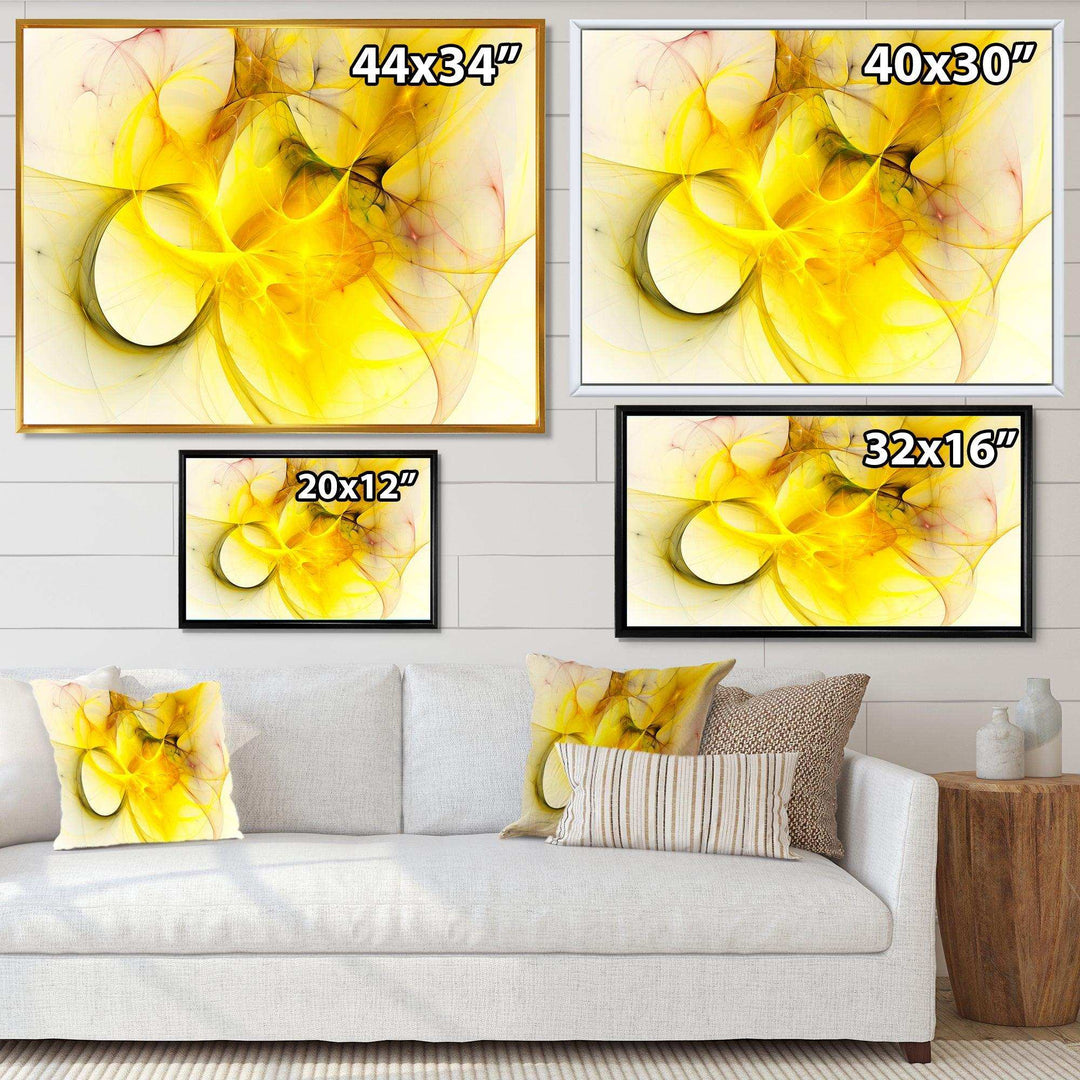 Light Yellow Nebula Star - Modern Wall Art Prints