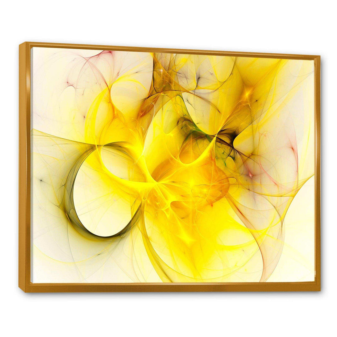 Light Yellow Nebula Star - Modern Wall Art Prints