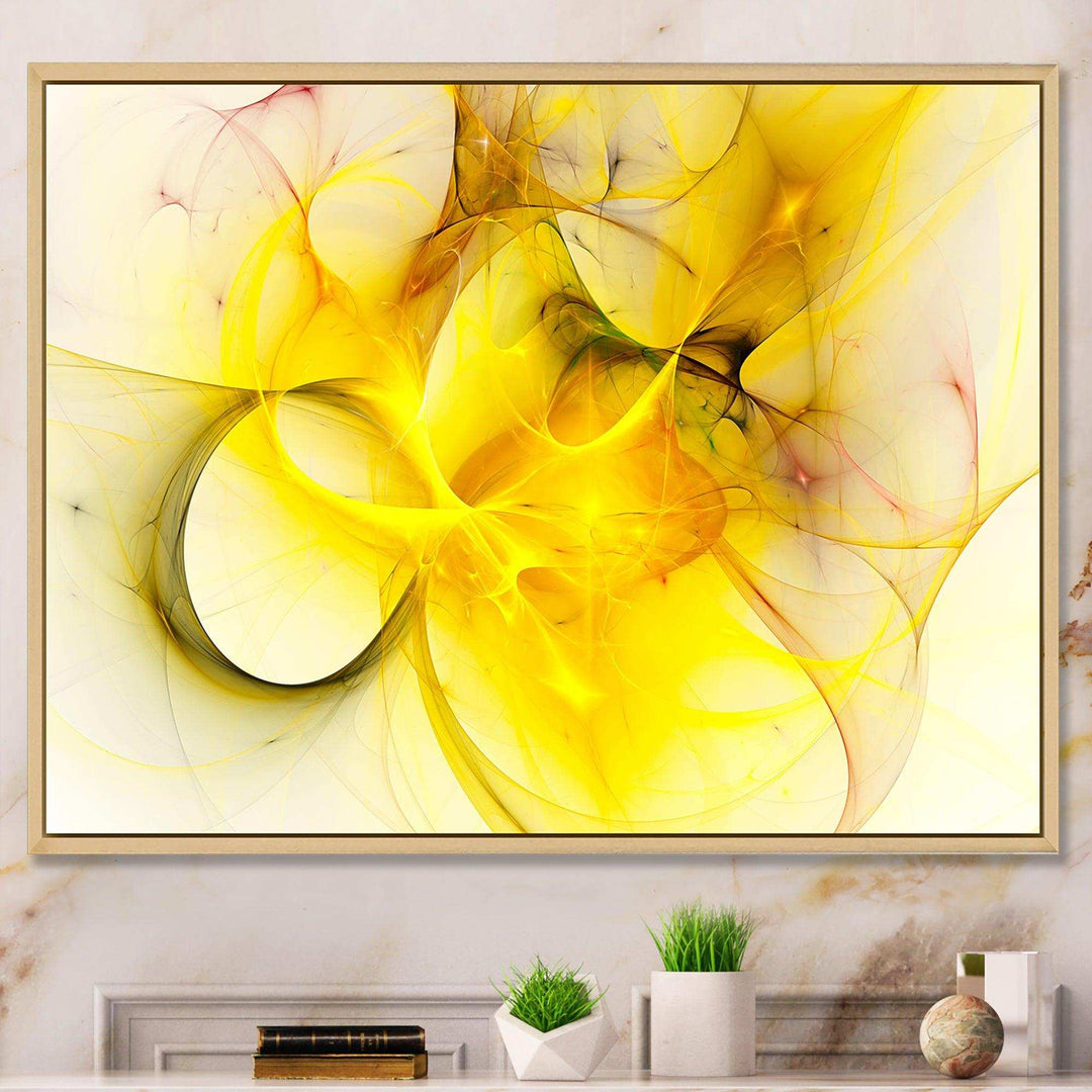 Light Yellow Nebula Star - Modern Wall Art Prints