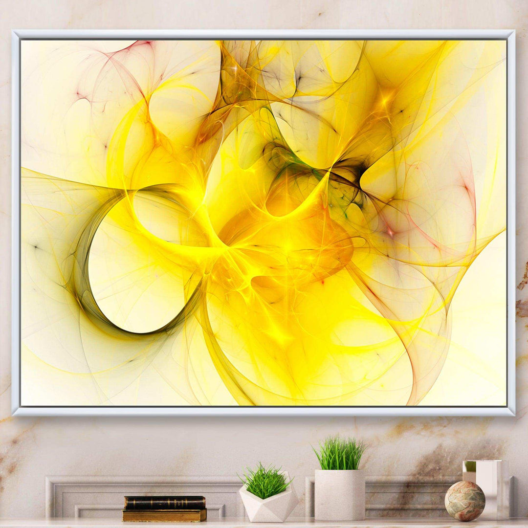 Light Yellow Nebula Star - Modern Wall Art Prints