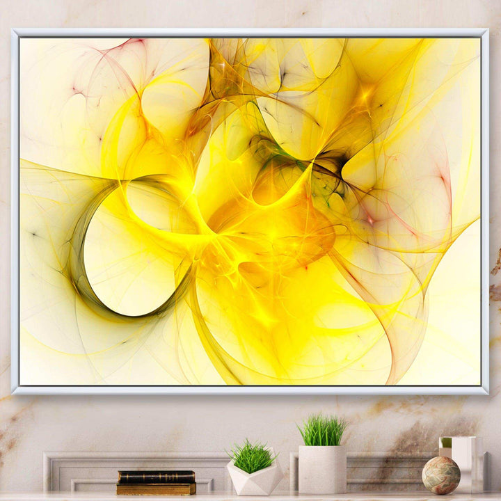 Light Yellow Nebula Star - Modern Wall Art Prints