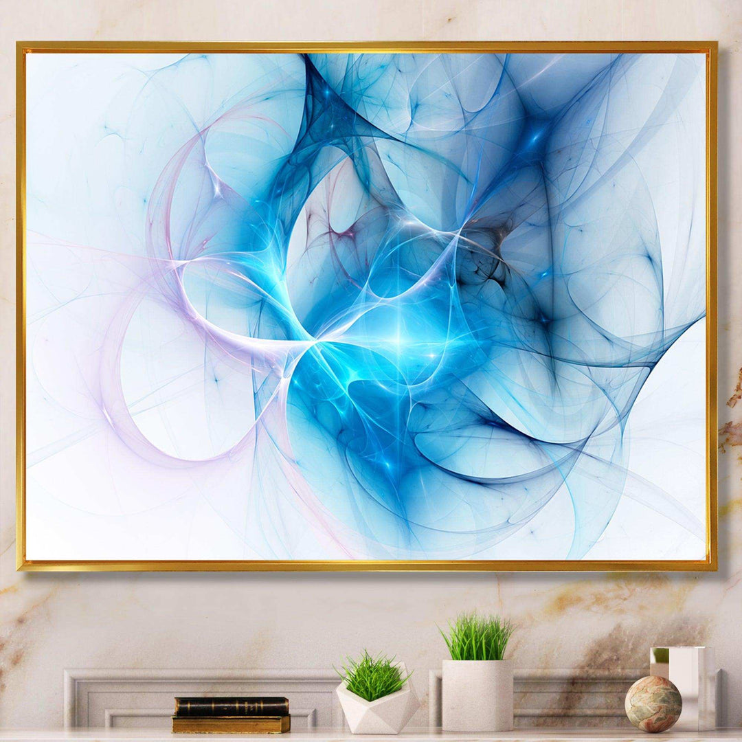 Blue Nebula Star - Modern Bedroom Wall Art