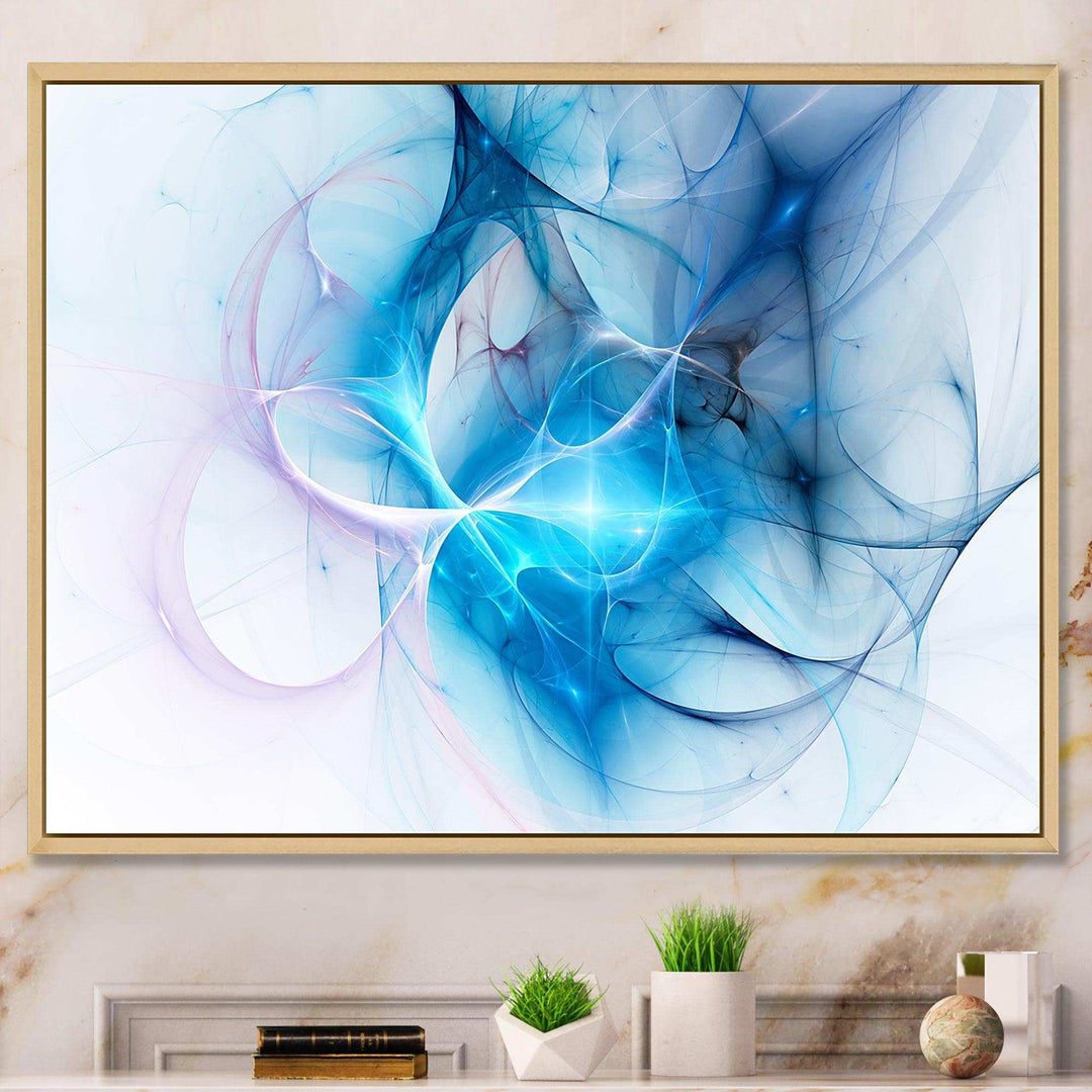 Blue Nebula Star - Modern Bedroom Wall Art