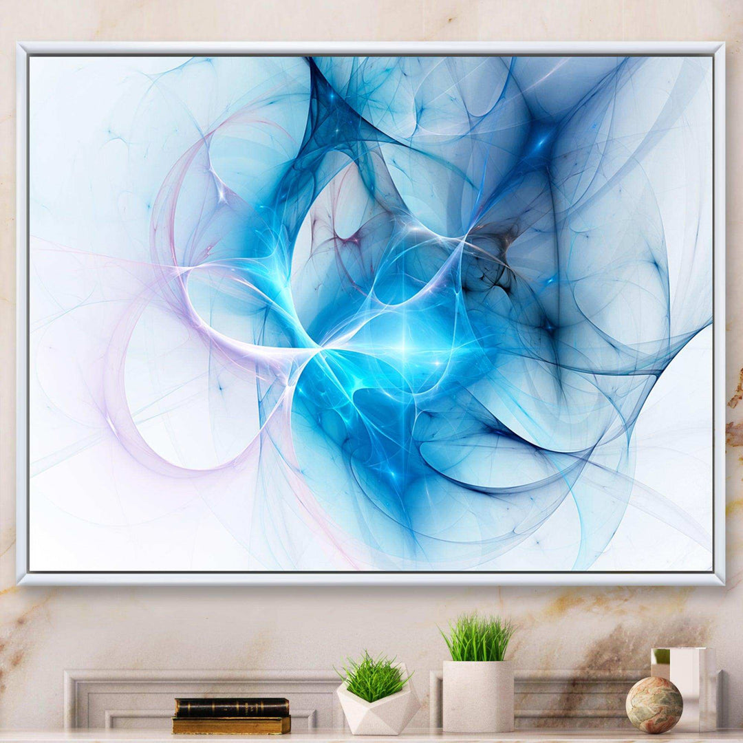 Blue Nebula Star - Modern Bedroom Wall Art