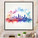 Abstract Sacramento City Skyline Framed Print Vibrant Gold - 1.5"Width