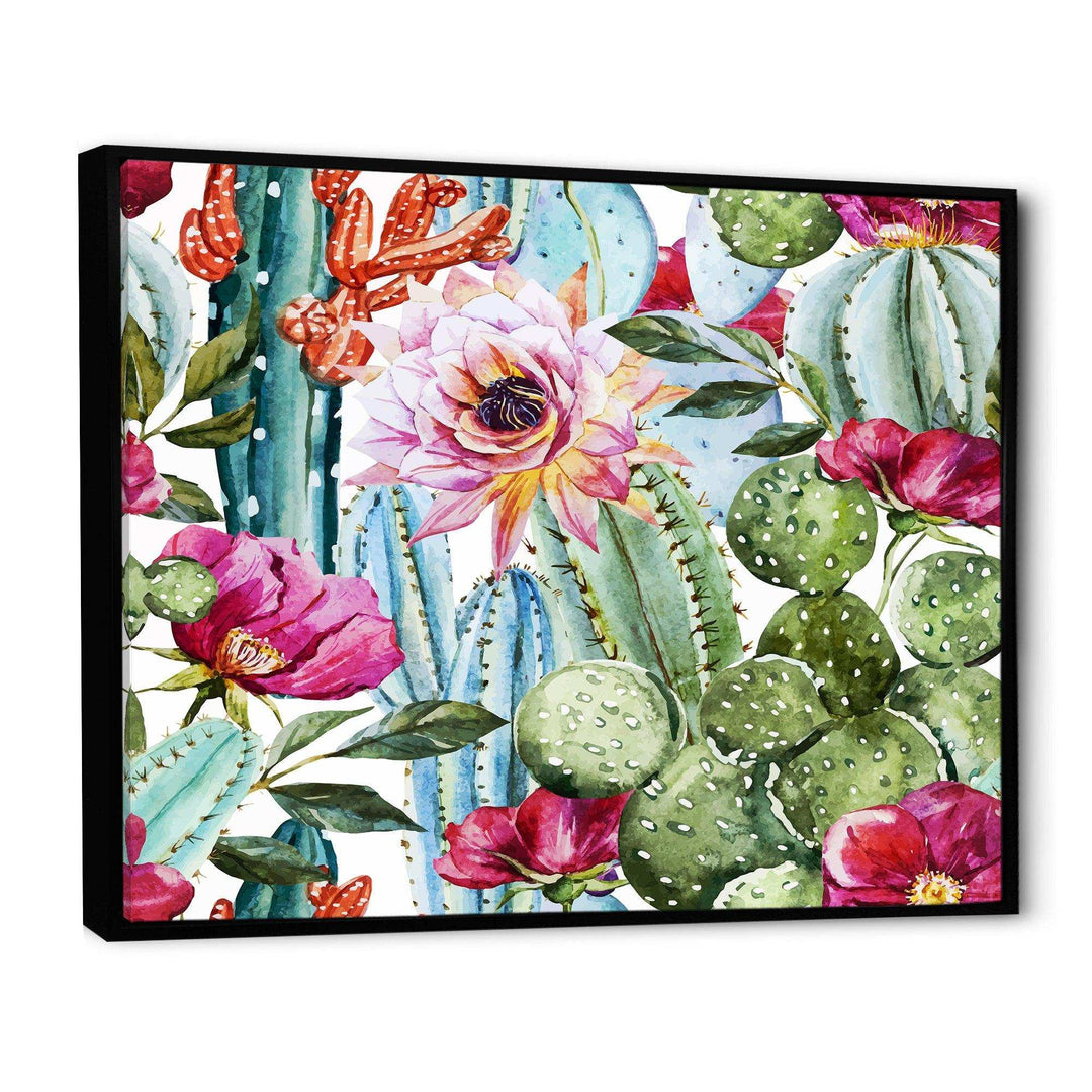 Cactus Pattern Watercolor