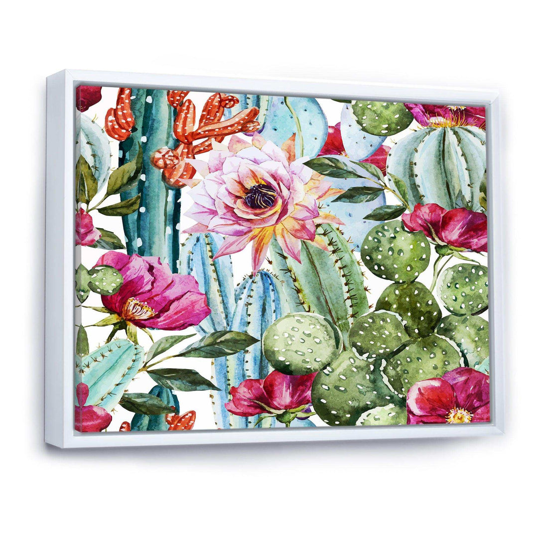 Cactus Pattern Watercolor