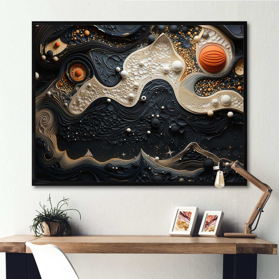 Blue White Tranquil Waters I - Modern Bedroom Wall Art