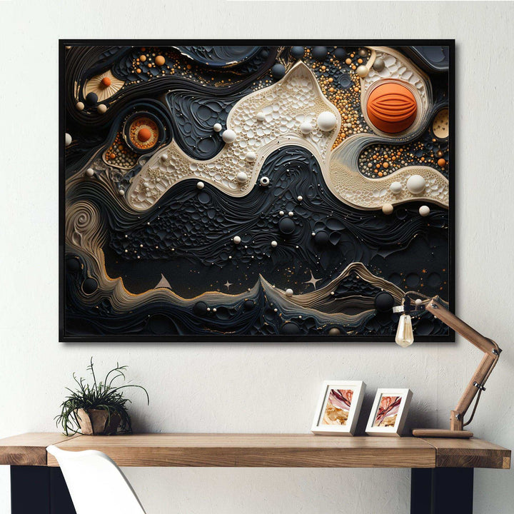 Blue White Tranquil Waters I - Modern Bedroom Wall Art