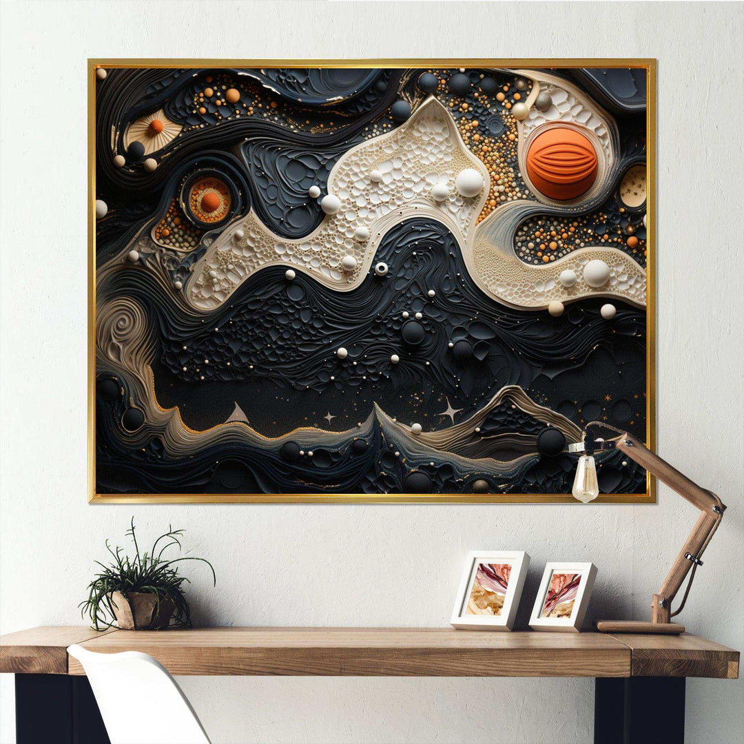 Blue White Tranquil Waters I - Modern Bedroom Wall Art
