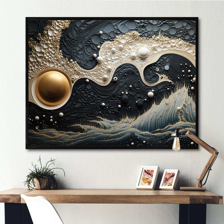 Blue White Tranquil Waters IV - Modern Wall Art Prints