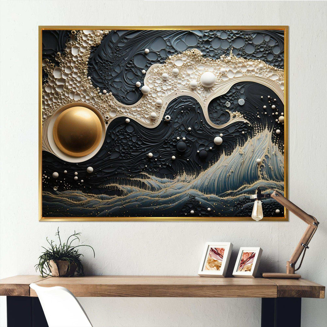 Blue White Tranquil Waters IV - Modern Wall Art Prints