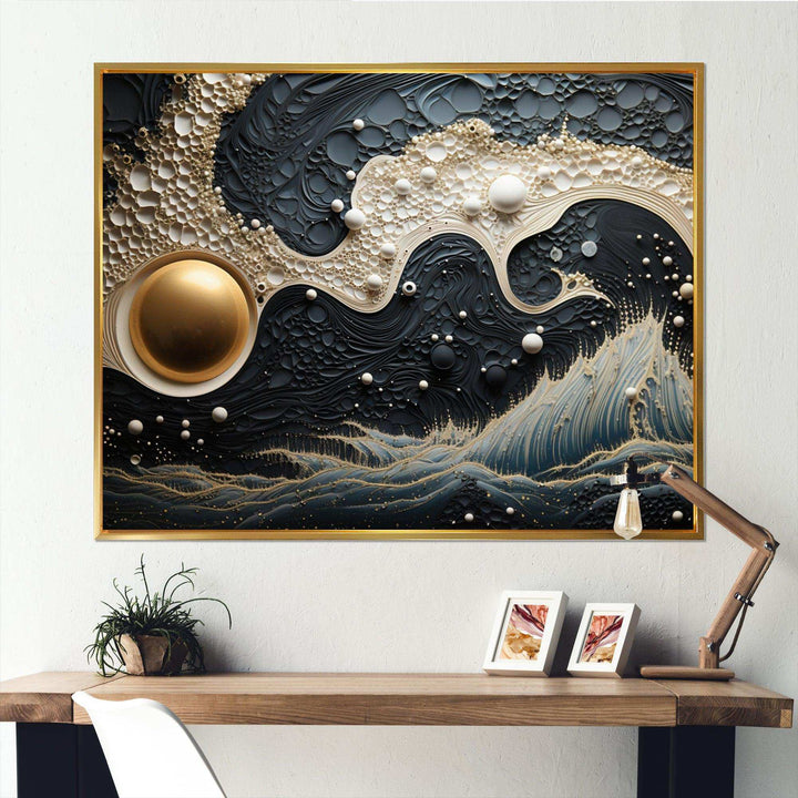 Blue White Tranquil Waters IV - Modern Wall Art Prints
