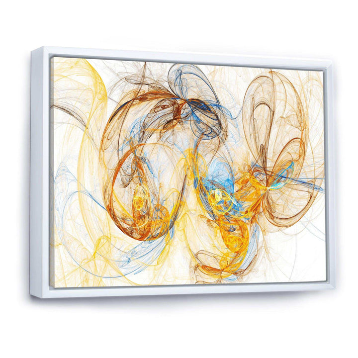 Billowing Smoke Yellow - Modern Canvas Wall Art
