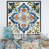 Mediterranean Tiles In Retro Blue I