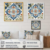 Mediterranean Tiles In Retro Blue I