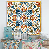 Mediterranean Tiles In Retro Blue III