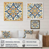 Mediterranean Tiles In Retro Blue IV