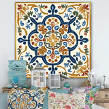 Mediterranean Tiles In Retro Blue IV