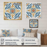 Mediterranean Tiles In Retro Blue V