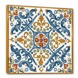 Mediterranean Tiles In Retro Blue V