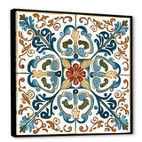 Mediterranean Tiles In Retro Blue VI