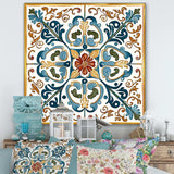 Mediterranean Tiles In Retro Blue VI