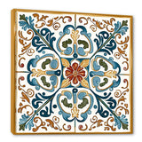 Mediterranean Tiles In Retro Blue VI