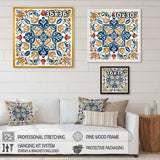 Mediterranean Tiles In Retro Blue VII