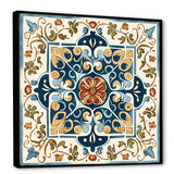 Mediterranean Tiles In Retro Blue VIII