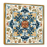 Mediterranean Tiles In Retro Blue VIII