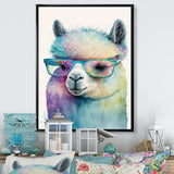 Cool Alpaca With Sunglasses Watercolour I