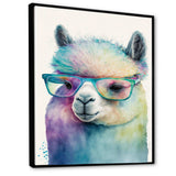 Cool Alpaca With Sunglasses Watercolour I