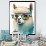 Cool Alpaca With Sunglasses Watercolour III