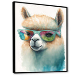 Cool Alpaca With Sunglasses Watercolour III