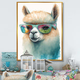 Cool Alpaca With Sunglasses Watercolour III