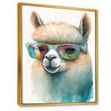 Cool Alpaca With Sunglasses Watercolour III