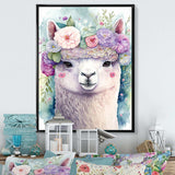 Flower Alpaca Watercolour II