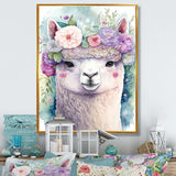 Flower Alpaca Watercolour II