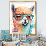 Cool Alpaca With Sunglasses Watercolour IV