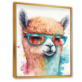 Cool Alpaca With Sunglasses Watercolour IV