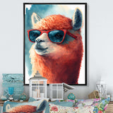 Cool Alpaca With Sunglasses Watercolour V