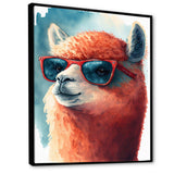 Cool Alpaca With Sunglasses Watercolour V