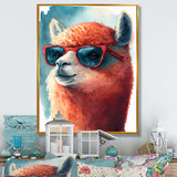 Cool Alpaca With Sunglasses Watercolour V